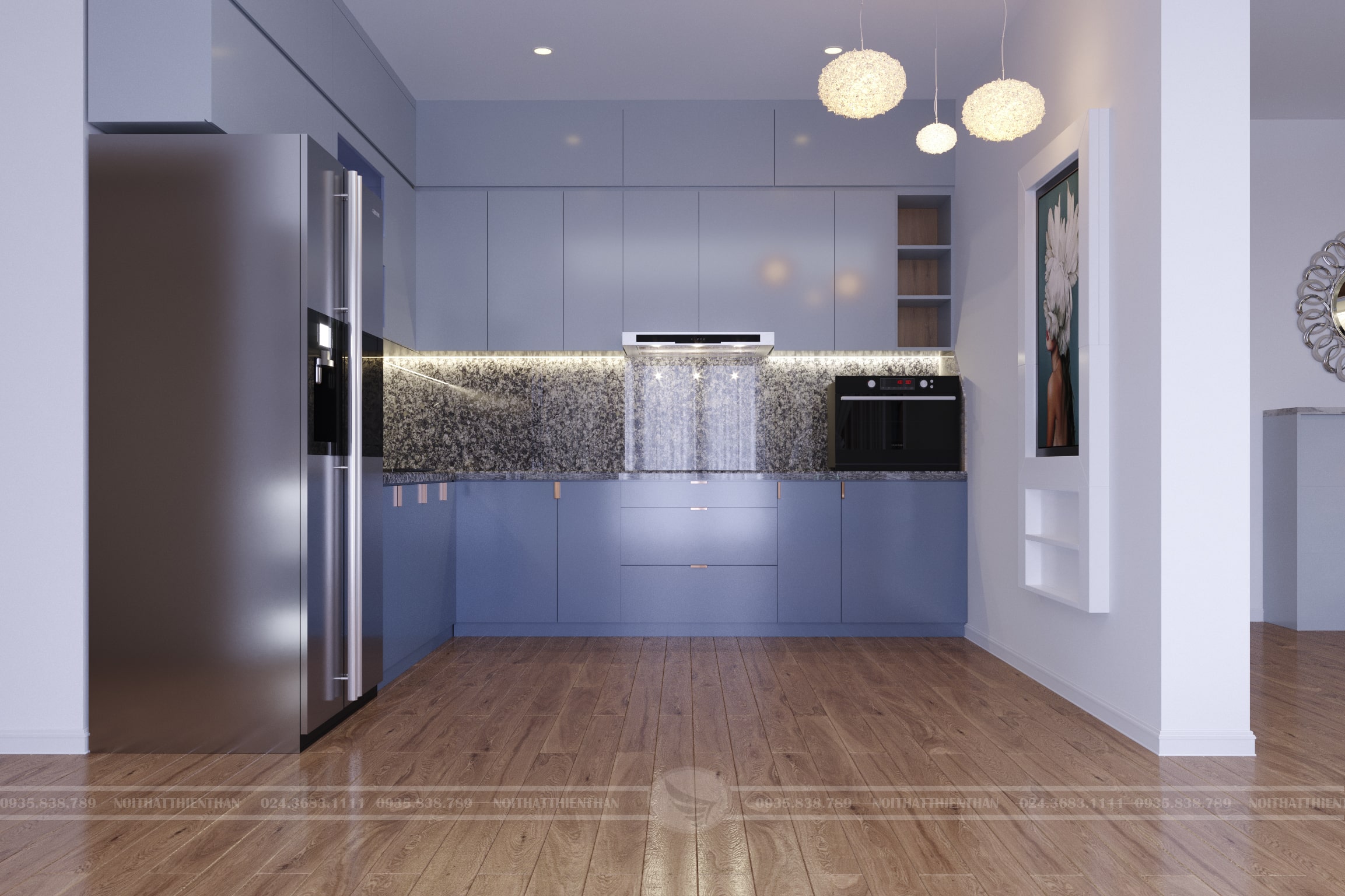bếp chung cư cao cấp