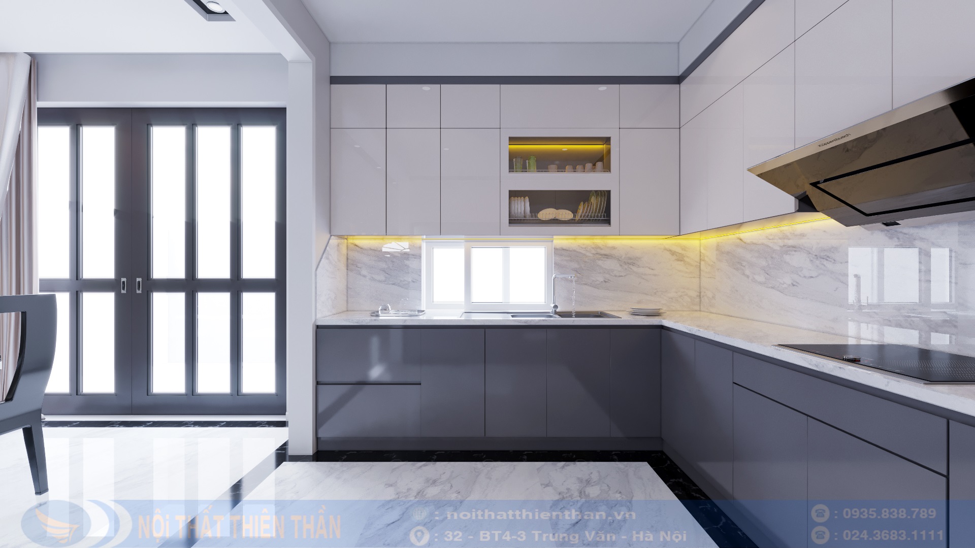 nội thất phòng bếp đẹp biệt thự
