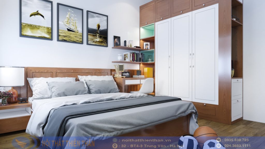 thiết kế phòng ngủ bé trai