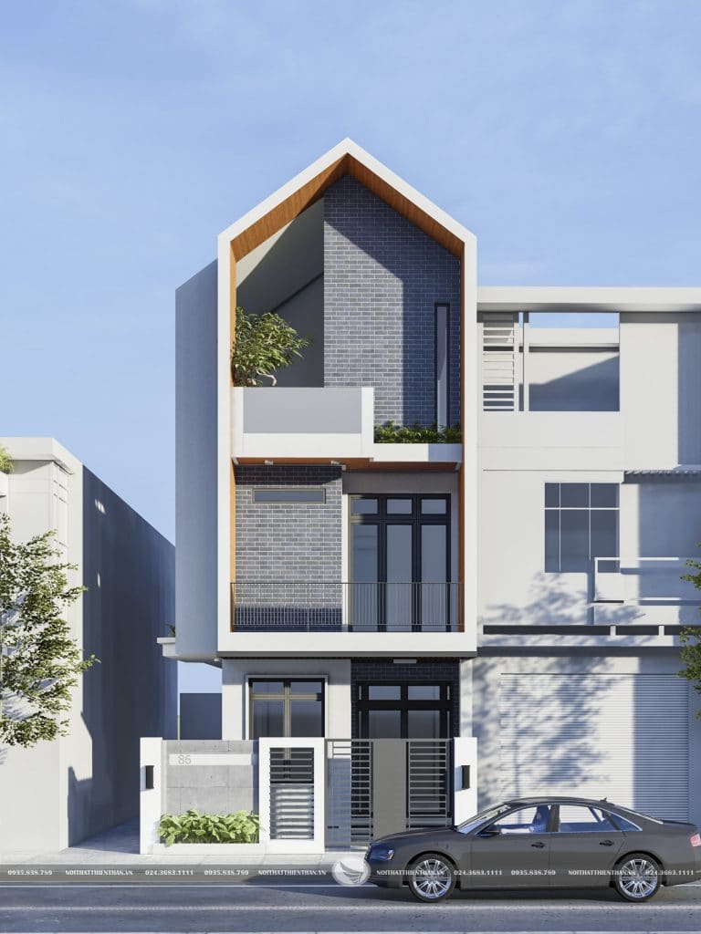 thiết kế nhà ống đẹp 3 tầng