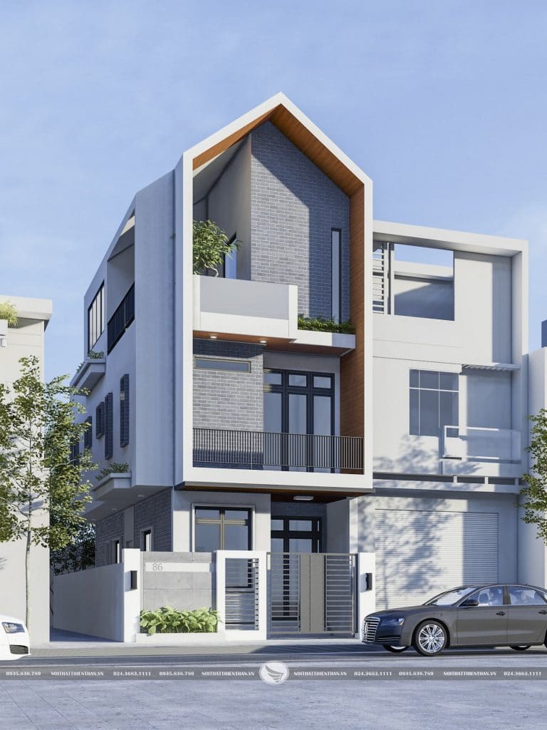 mẫu thiết kế nhà ống 3 tầng 5x18m