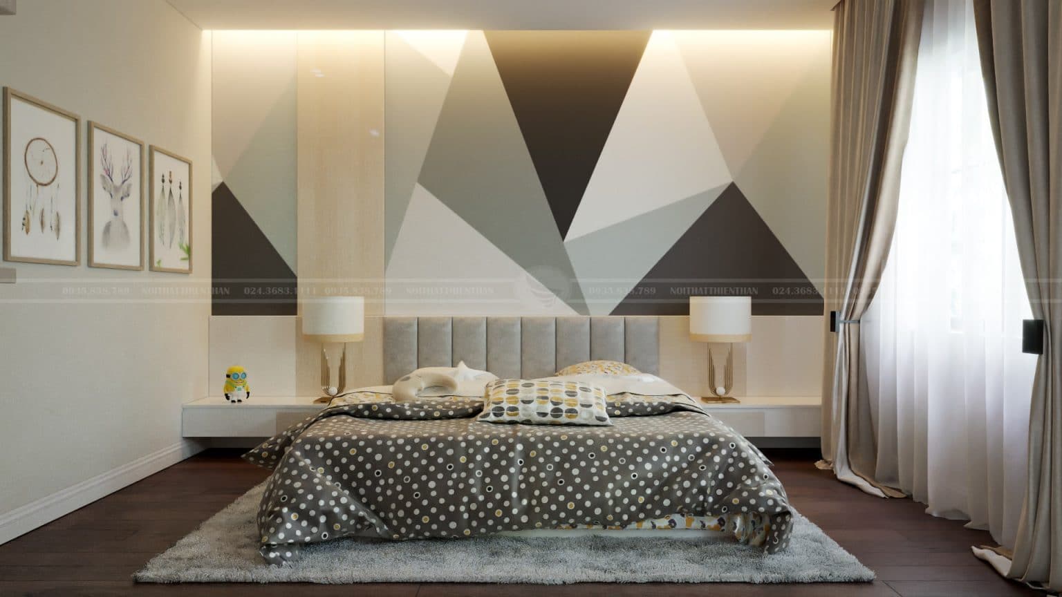 phòng ngủ master 30m2