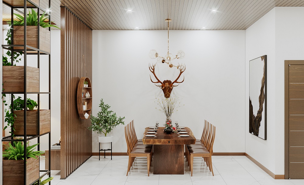 phòng khách liền bếp đẹp