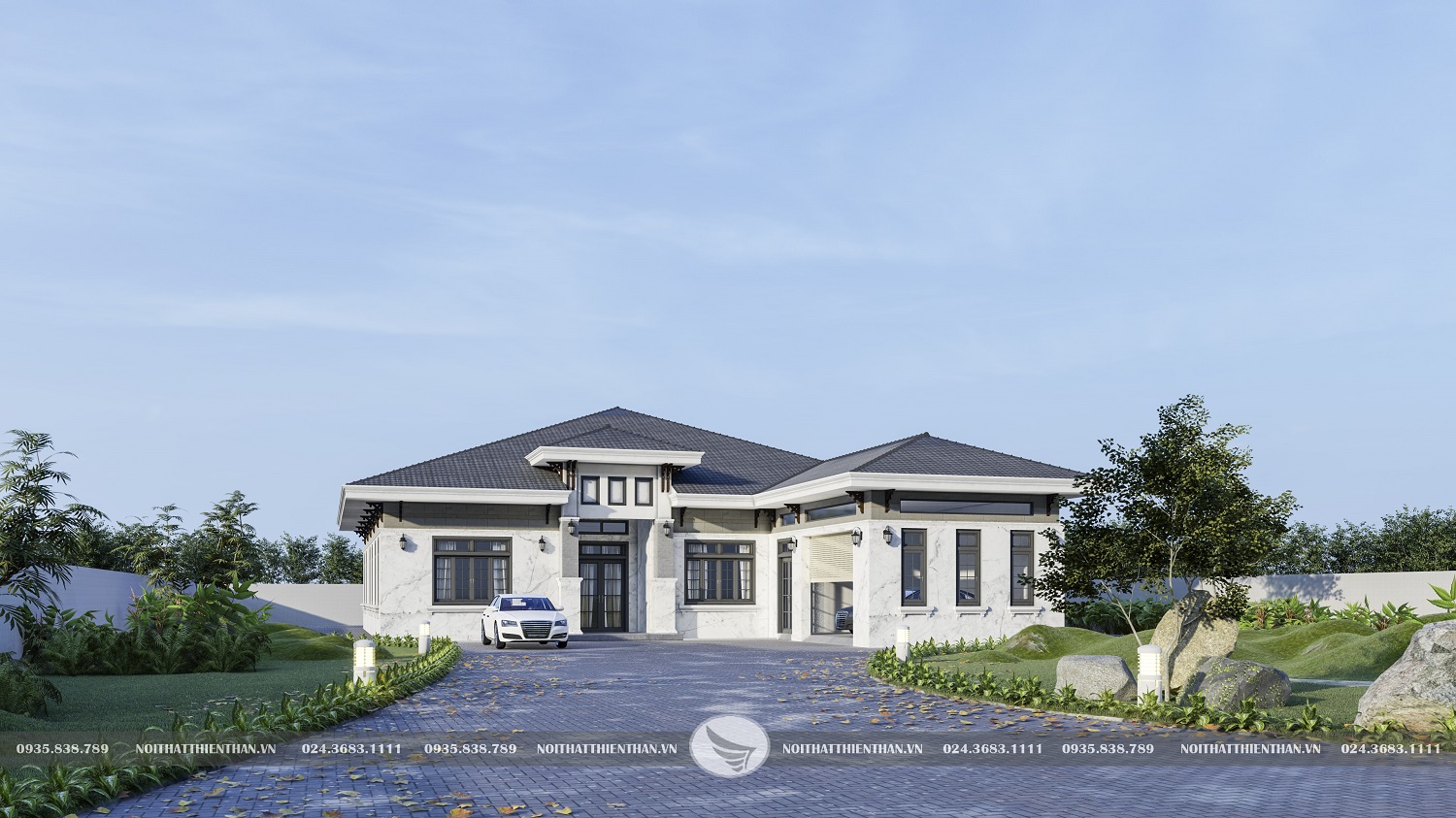 nhà cấp 4 mái thái đẹp 3 phòng ngủ