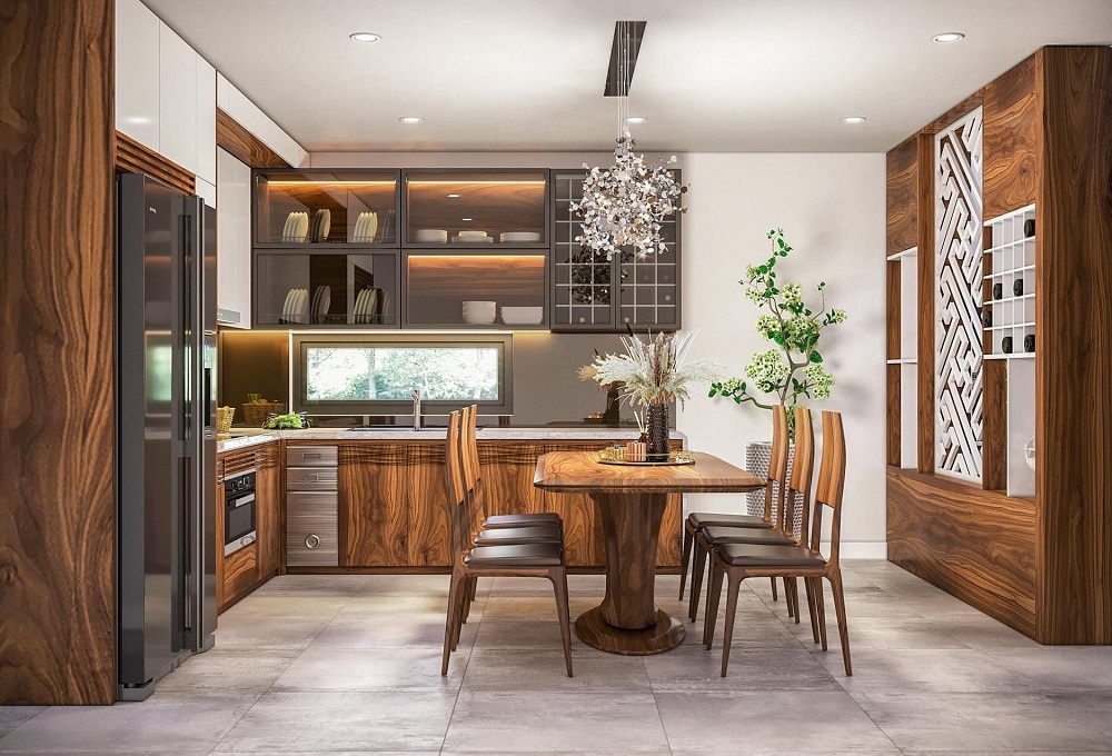 phòng khách đẹp nhà cấp 4