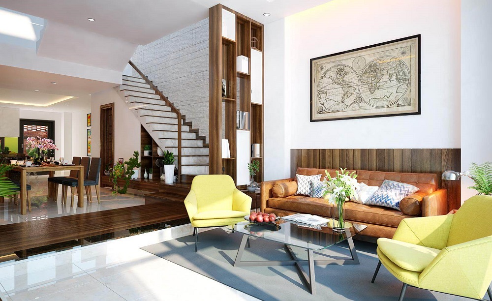 phòng khách nhà cấp 4 đơn giản