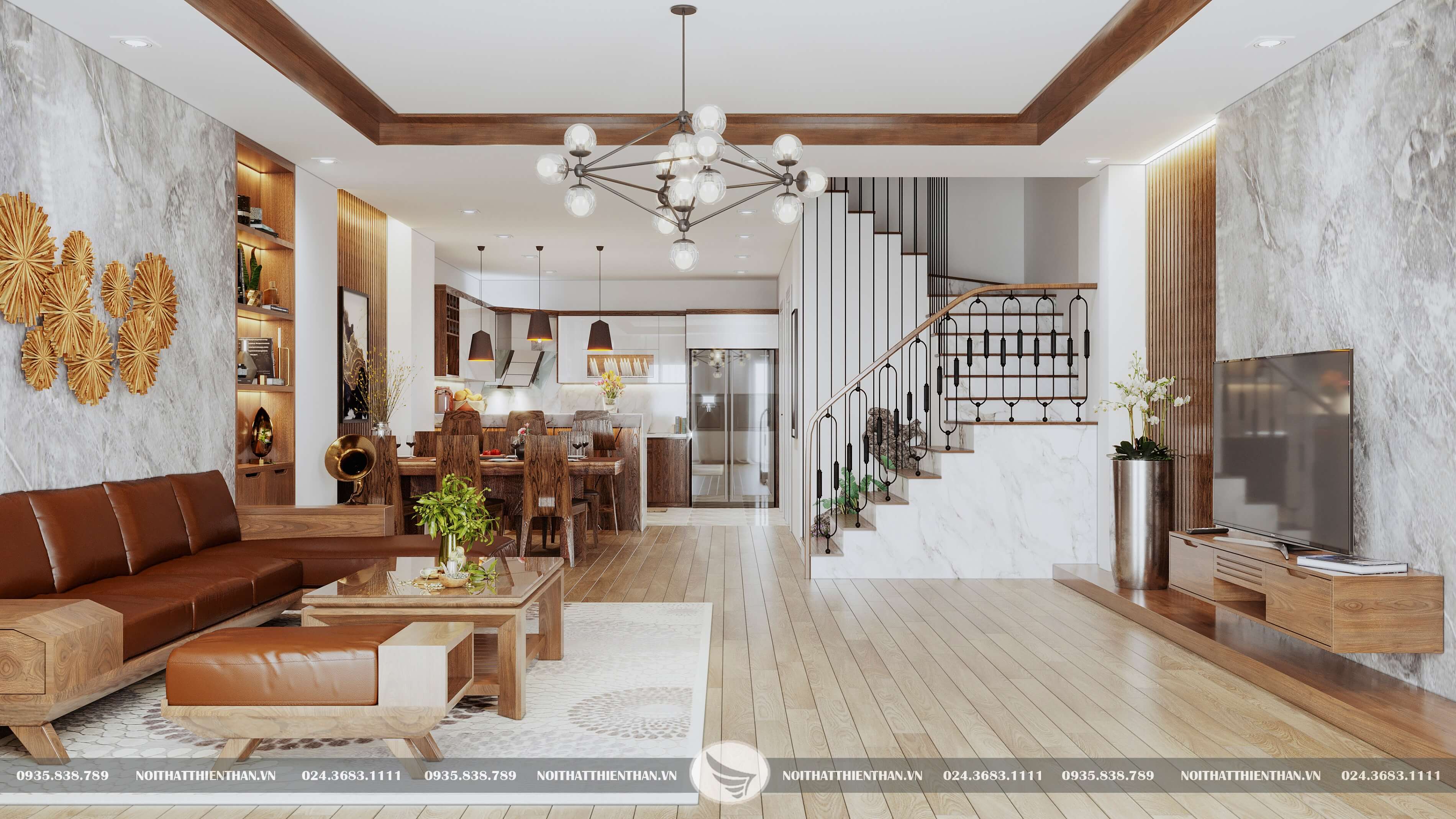 9 Mẫu thiết kế nội thất nhà 2 tầng Đẹp và Hiện đại cho gia đình 2022