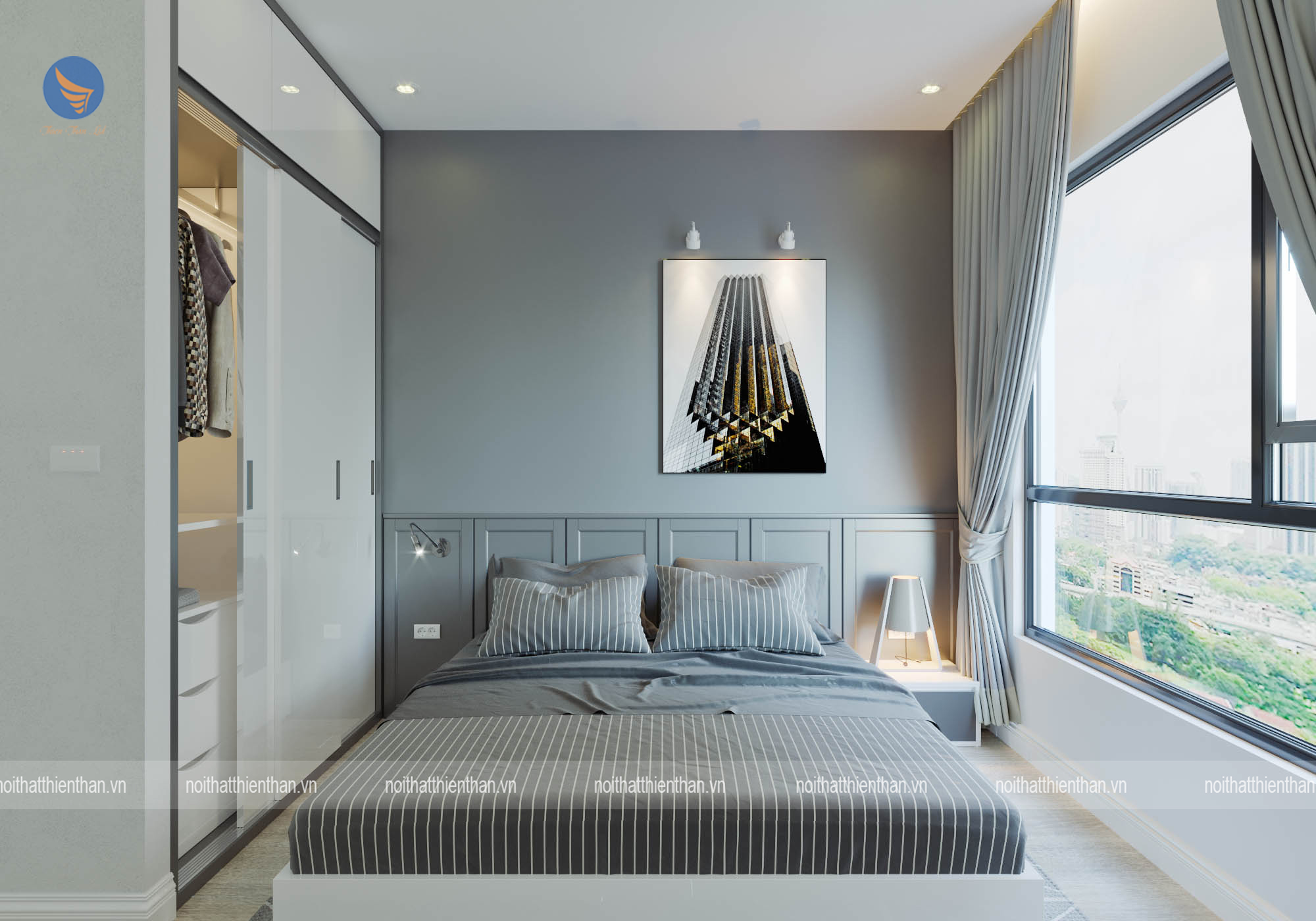 thiet ke noi that chung cu dien tich nho dep