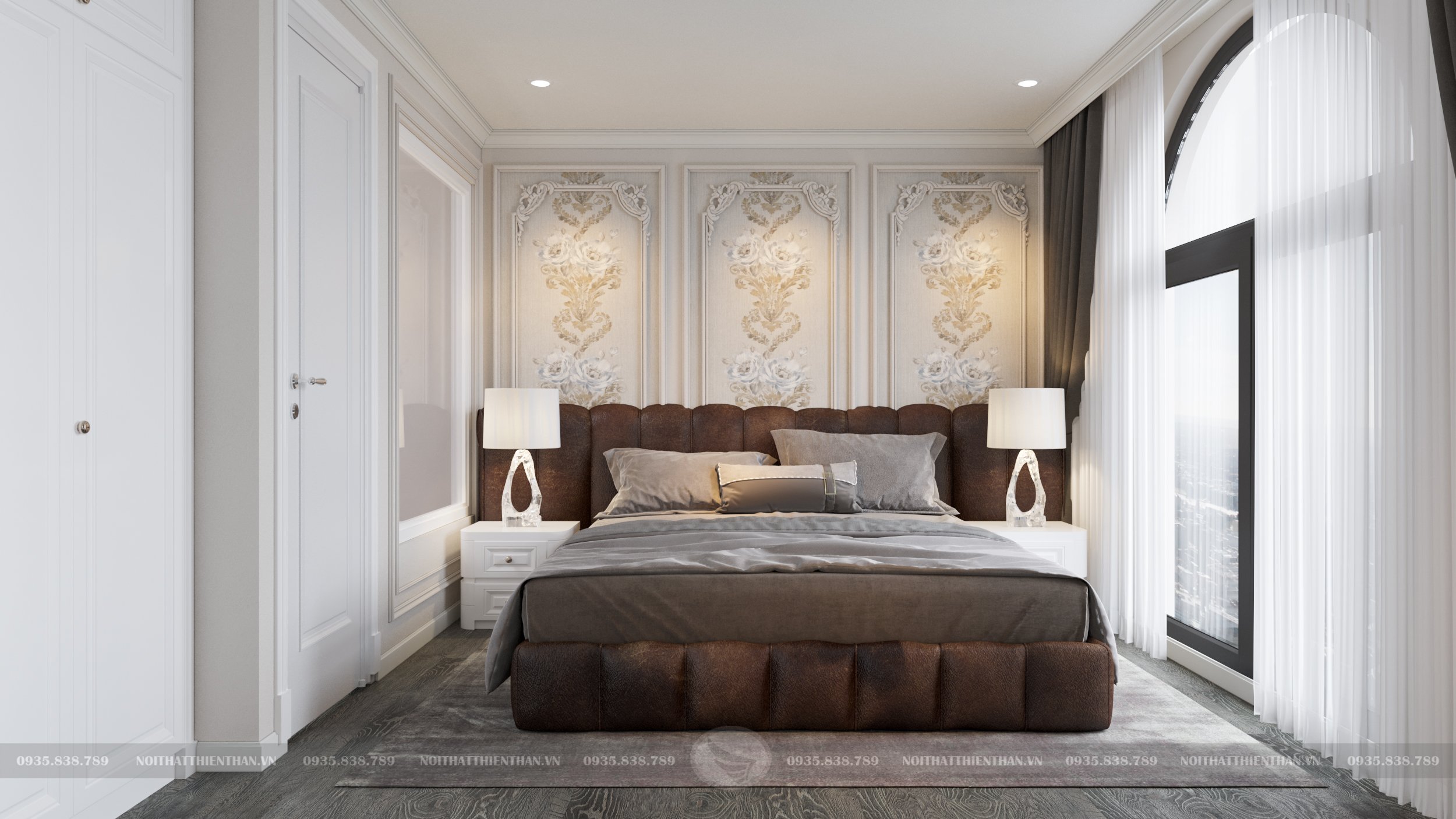 chon do noi that luxury cho phong ngu sang trong