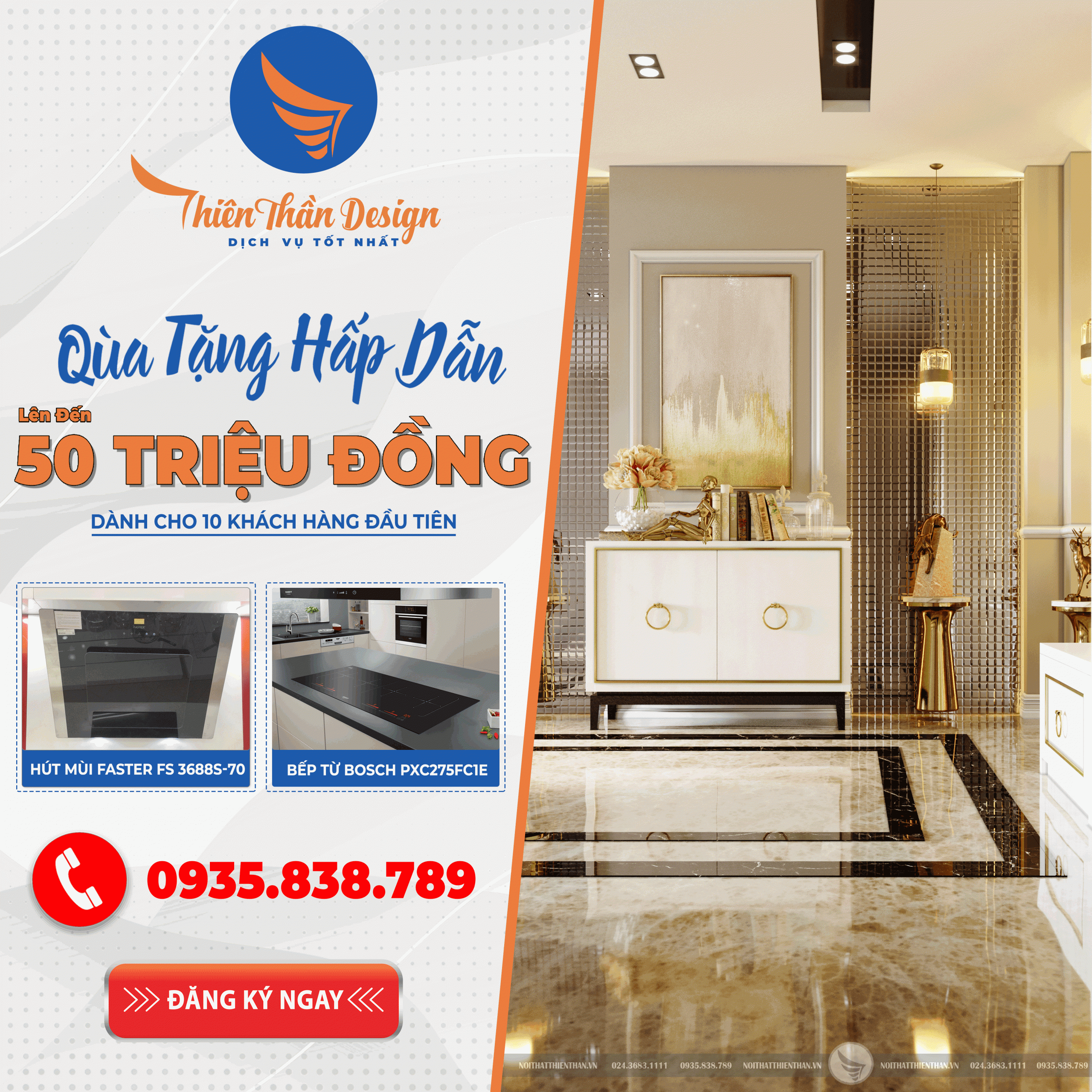 khuyến mãi ưu đãi thiết kế hoàn thiện nội thất