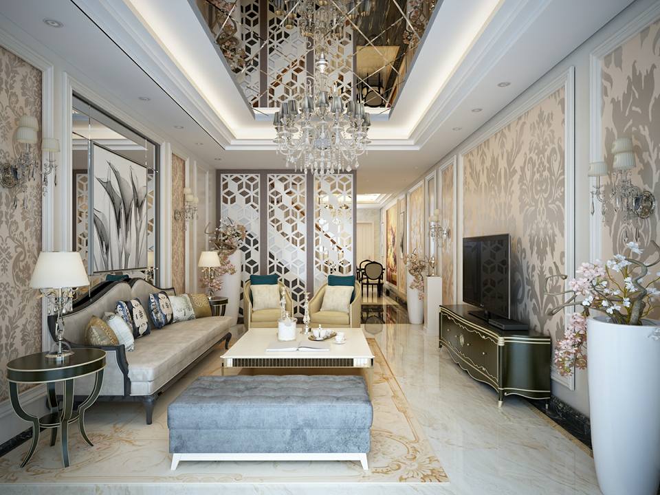 thiet ke noi that nha ong 2 tang dep